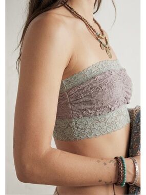 Free People Strapless Lace Bandeau Bralette